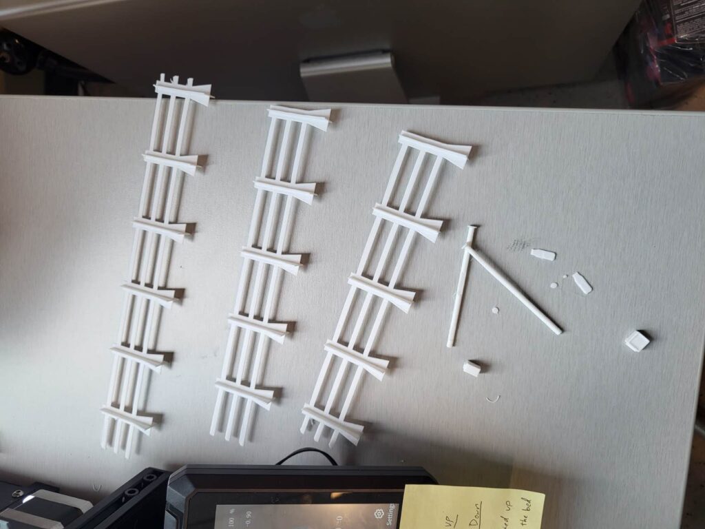 3D printed guardrails and stoplights